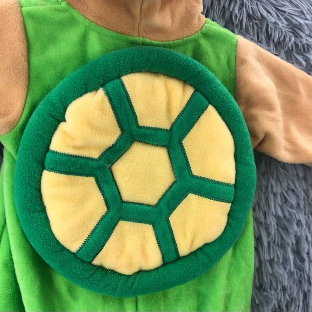 Happy Halloween Costume Unisex 6-9 Months Turtle Halloween Front Zip 3D Shell